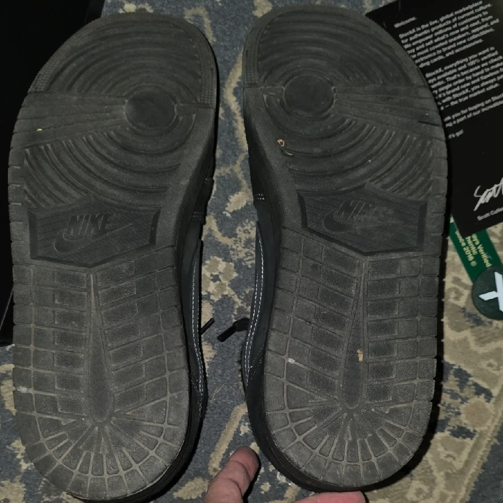 Nike Travis Scott Black Phantom Sneakers Size 14 From Stock X 100% Authentic - Picture 7 of 10